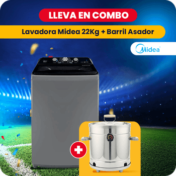 Lavadora Midea + Barril